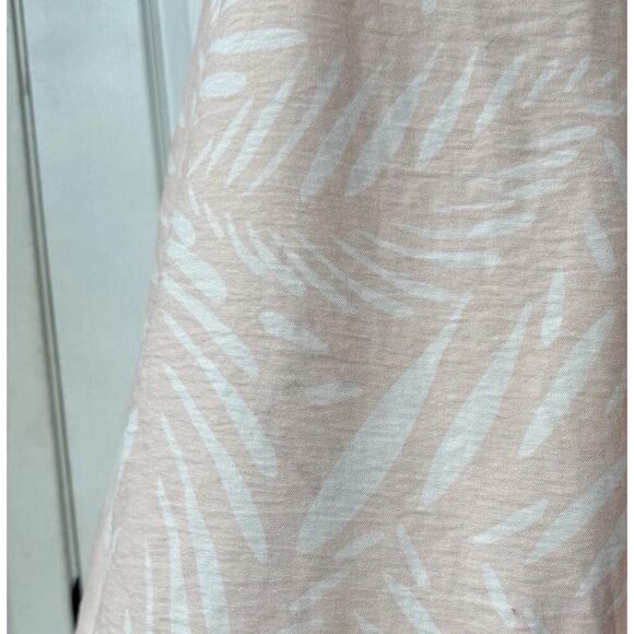 Finders Keepers Resortwear Dress L Knox Palm Tree Pink Slits Beach Viscose Flowy - Picture 7 of 16